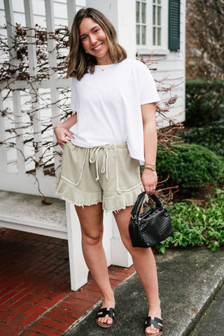 Warm Breeze Lounge Short - Olive