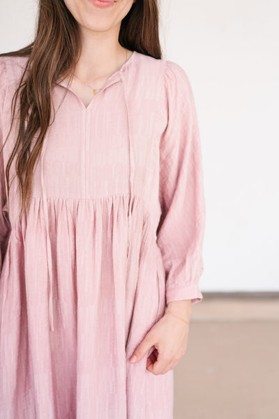 Aurora Mauve Textured Dress