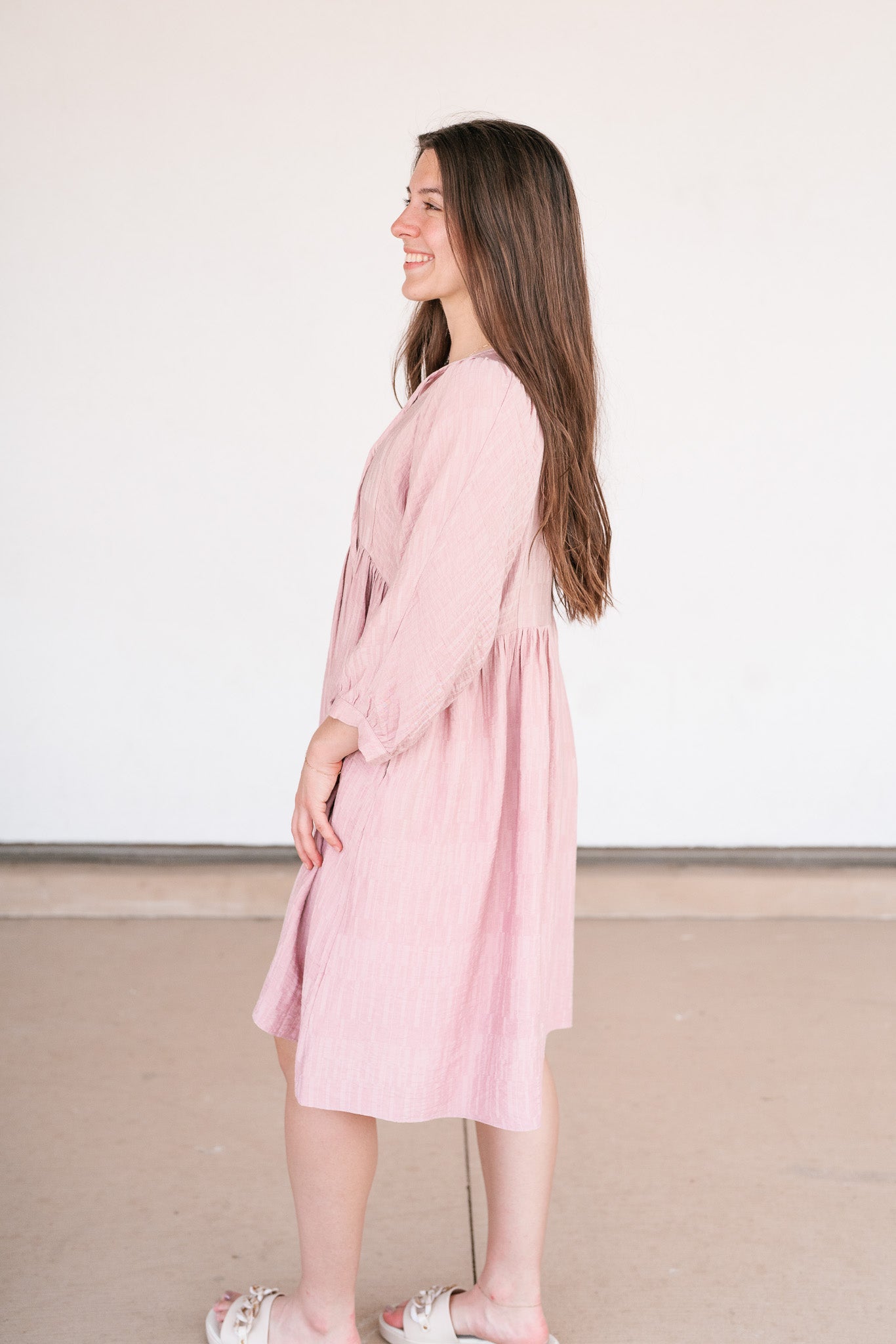 Aurora Mauve Textured Dress