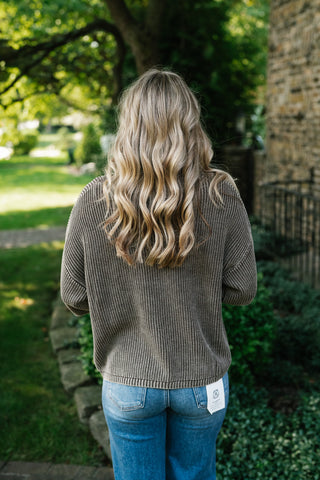 Better Days Knit Cardigan - Brown