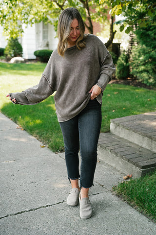 Ready to Go Knit Sweater - Dark Brown