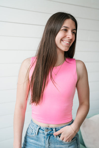 Pink Double Layer Tank