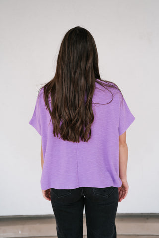 Pure Ease Relaxed Top - Lavender