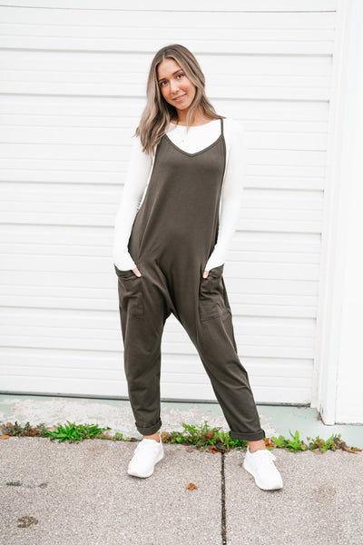 Jump For Joy Jumpsuit - Forest