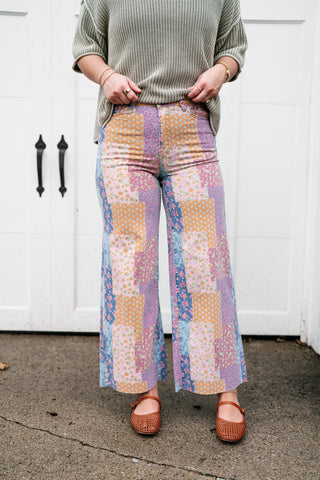 Storybook Patchwork Wide Leg Bottom