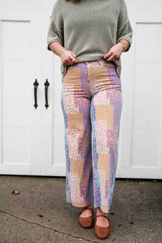 Storybook Patchwork Wide Leg Bottom