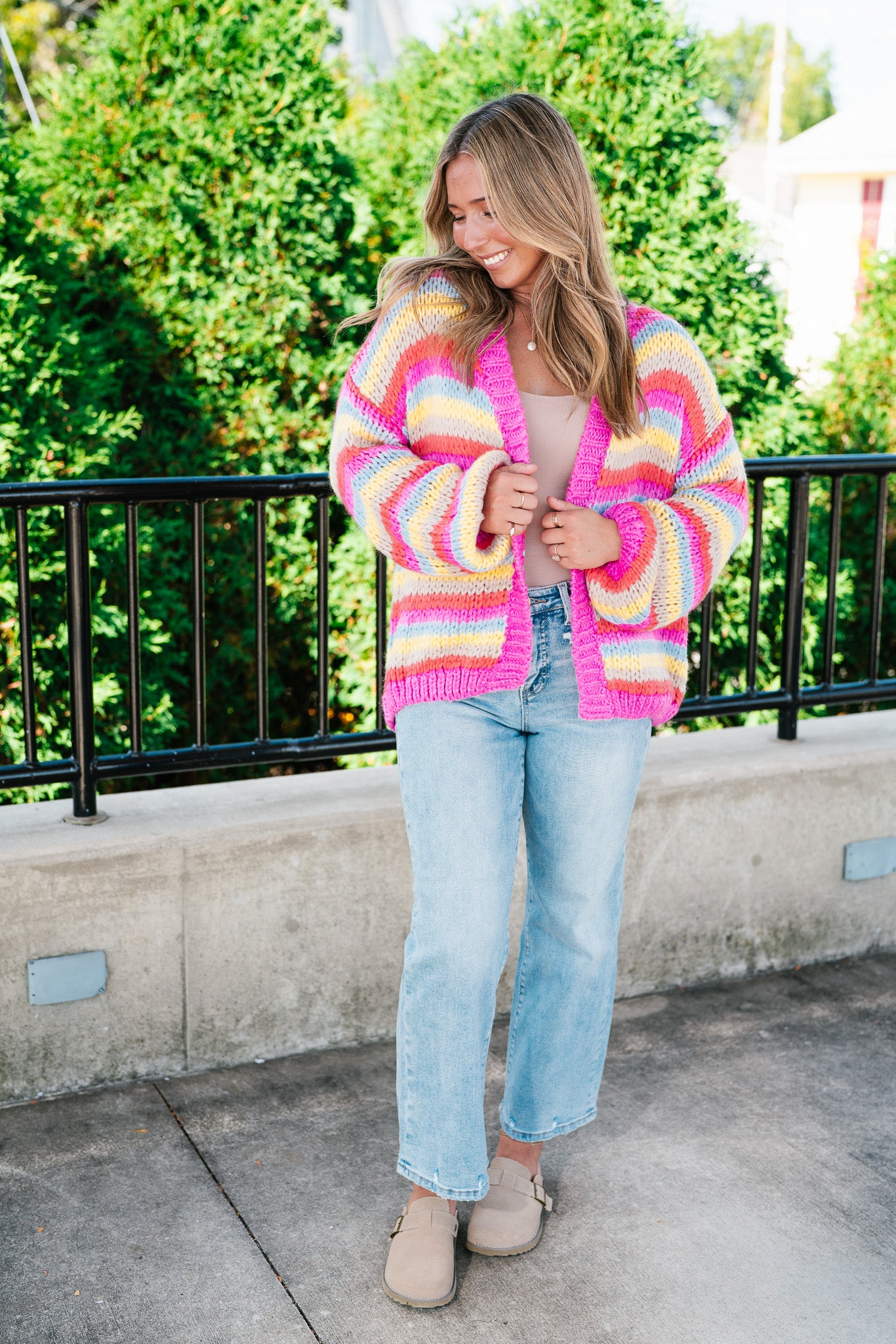 Bright Horizons Open Knit Cardigan
