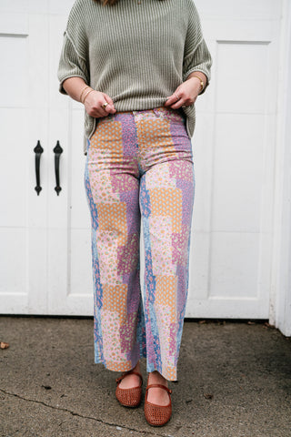 Storybook Patchwork Wide Leg Bottom