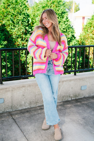Bright Horizons Open Knit Cardigan