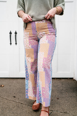 Storybook Patchwork Wide Leg Bottom