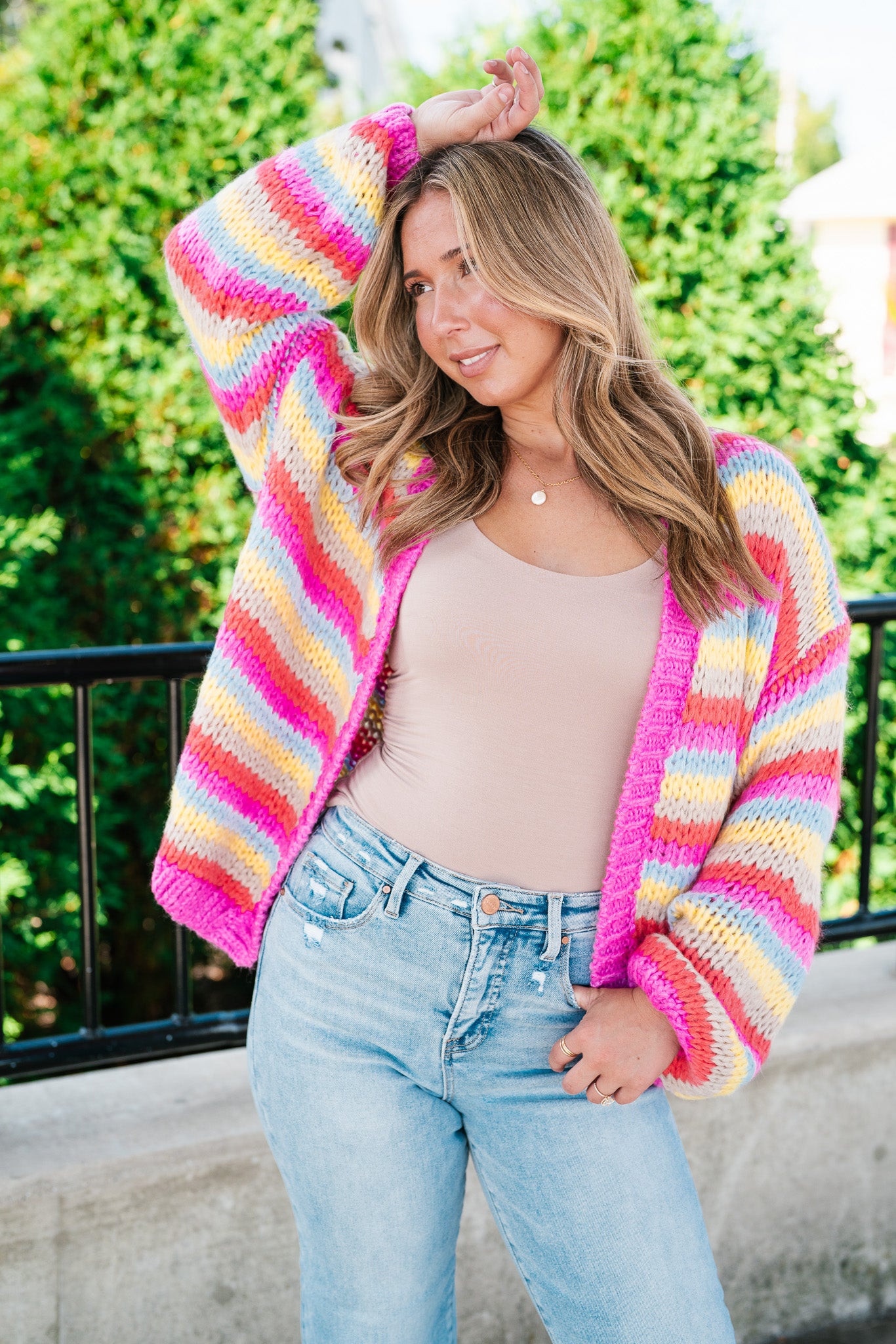 Bright Horizons Open Knit Cardigan