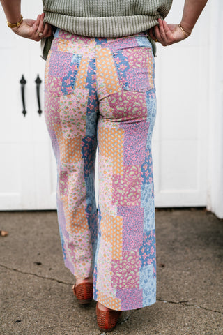 Storybook Patchwork Wide Leg Bottom