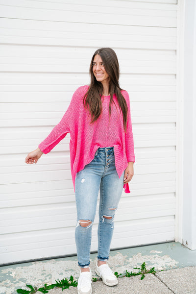 Pink Paradise Knit Top