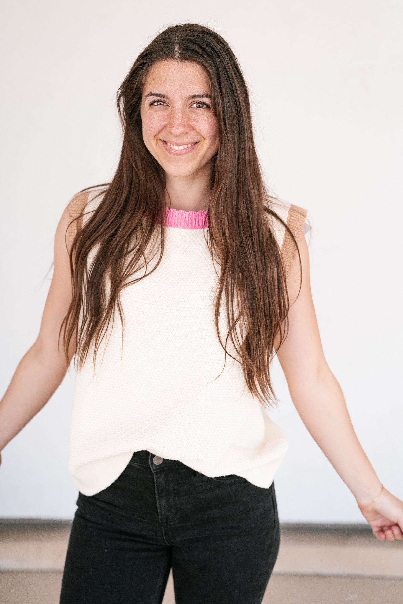 Dinner On The Dock Colorblock Knit Tank