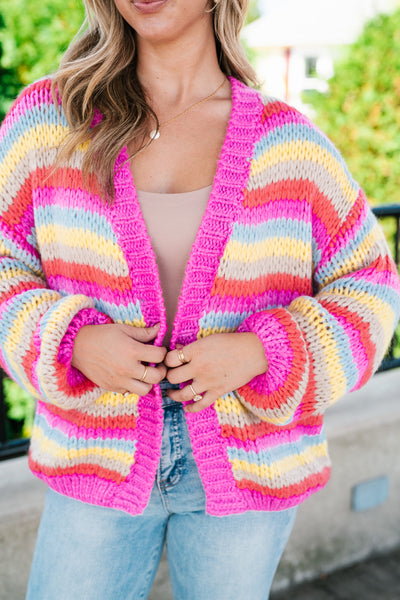 Bright Horizons Open Knit Cardigan