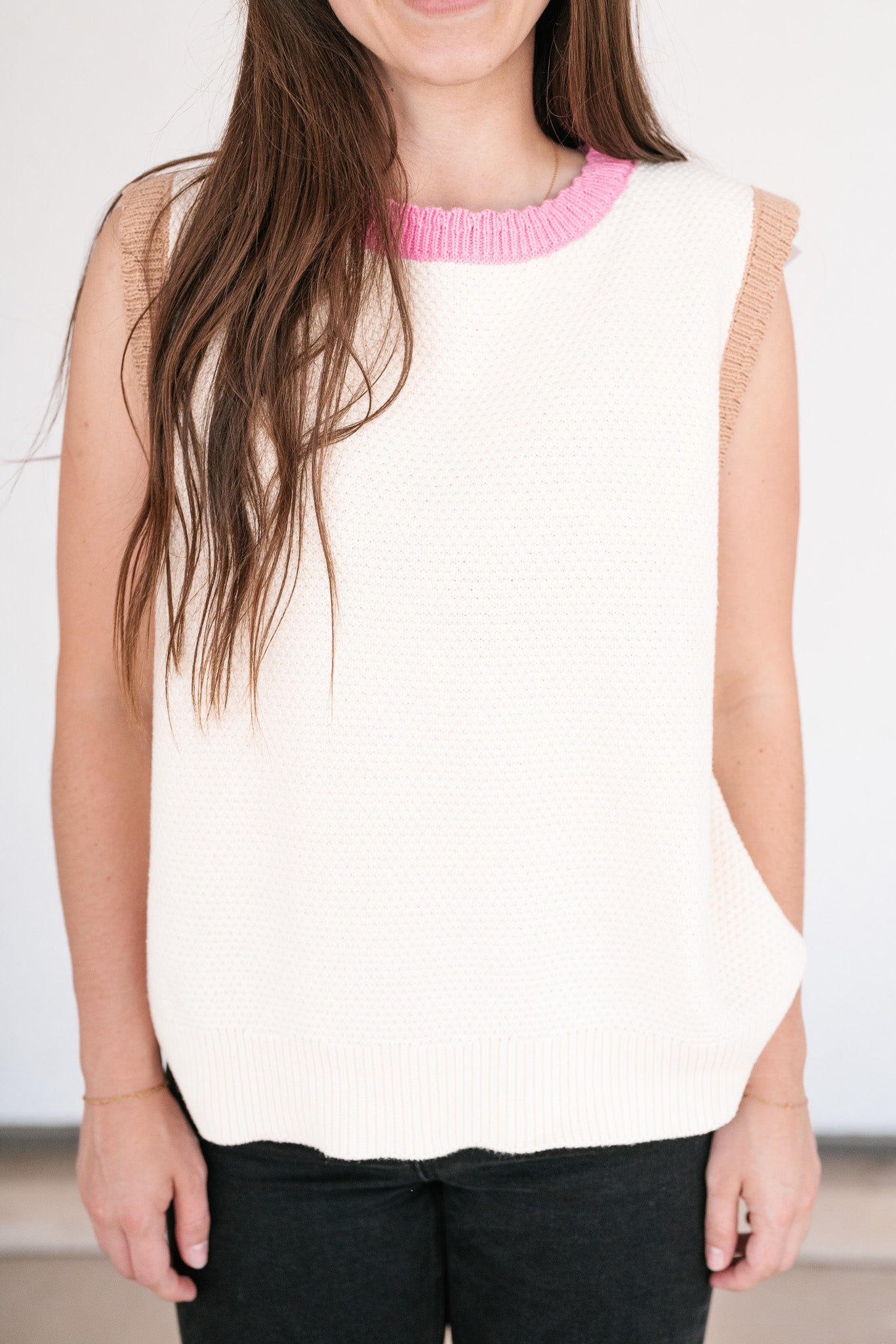 Dinner On The Dock Colorblock Knit Tank