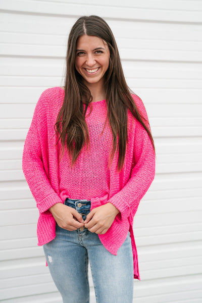 Pink Paradise Knit Top