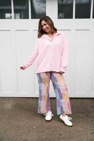 Morning Stroll Quarter-Button Pullover