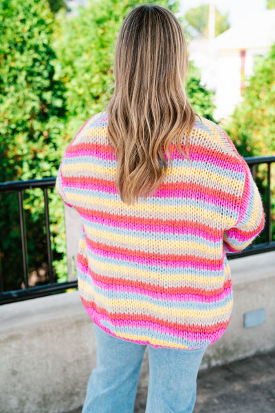 Bright Horizons Open Knit Cardigan