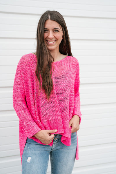 Pink Paradise Knit Top