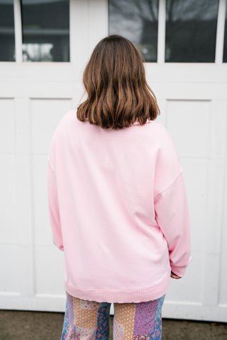 Morning Stroll Quarter-Button Pullover