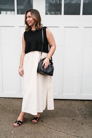 Sandstone Layered Dress - Black