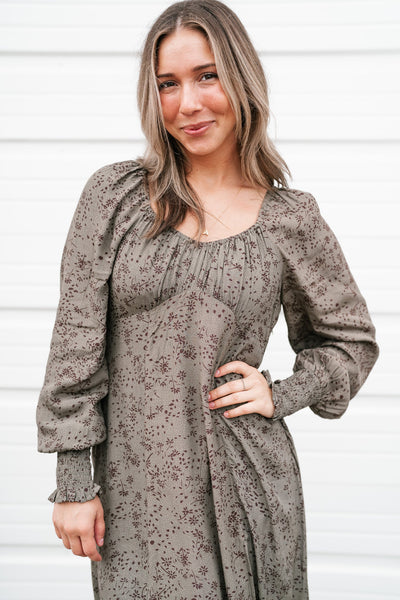 Olive Dreams Midi Dress