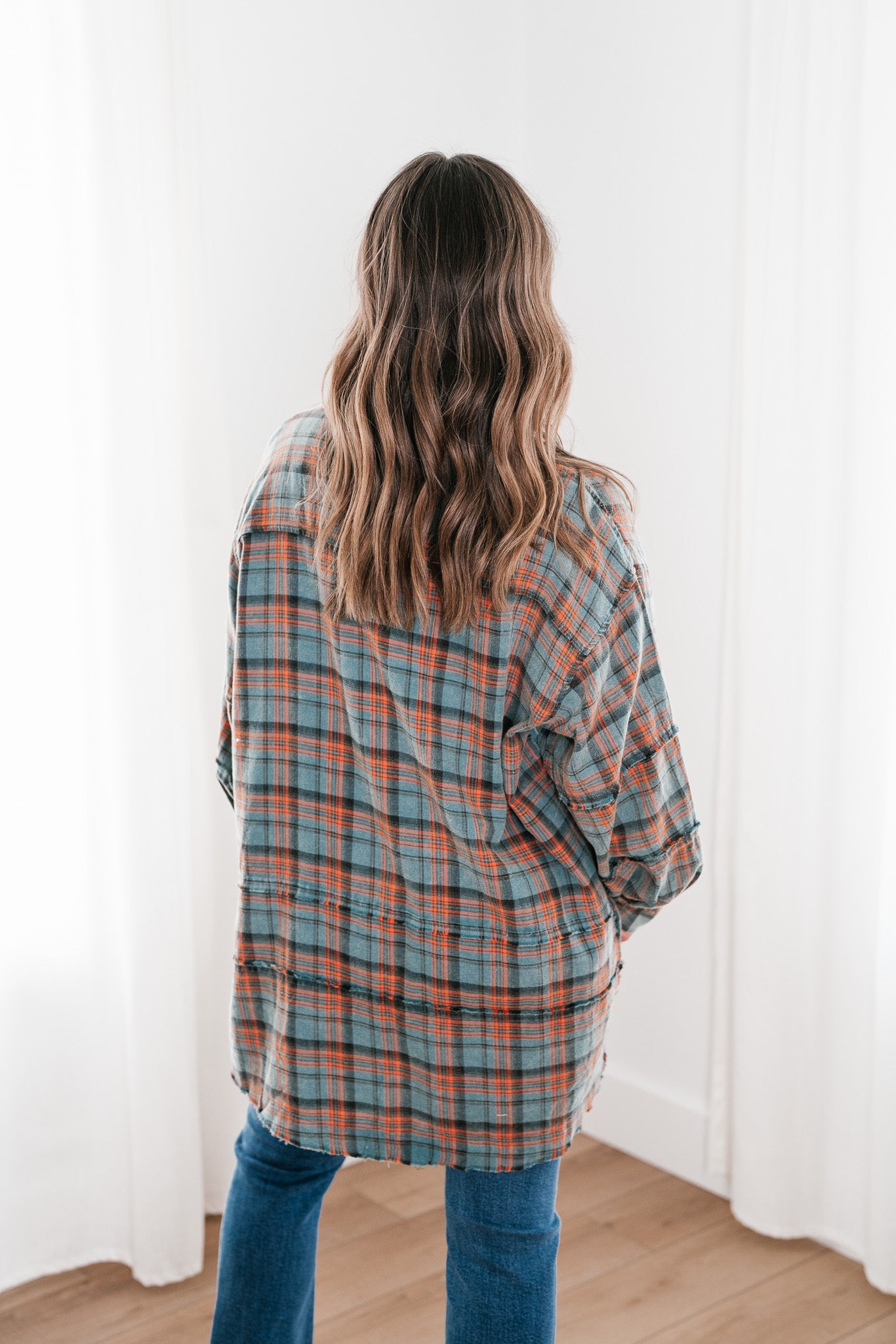 Alyssa Plaid Flannel - Vintage Teal