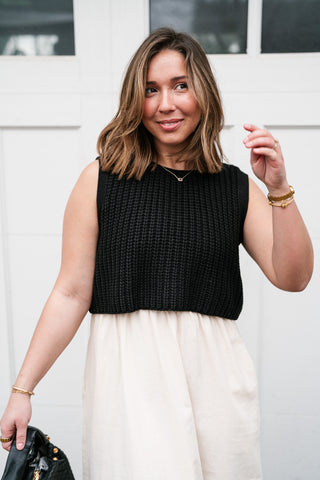 Sandstone Layered Dress - Black