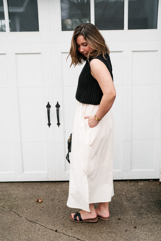 Sandstone Layered Dress - Black