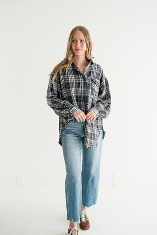 Fireside Flannel - Navy