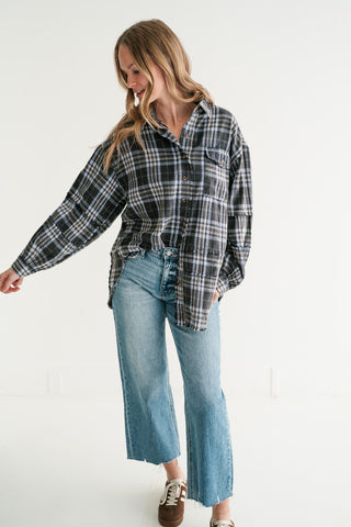 Fireside Flannel - Navy