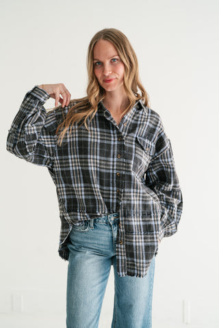 Fireside Flannel - Navy
