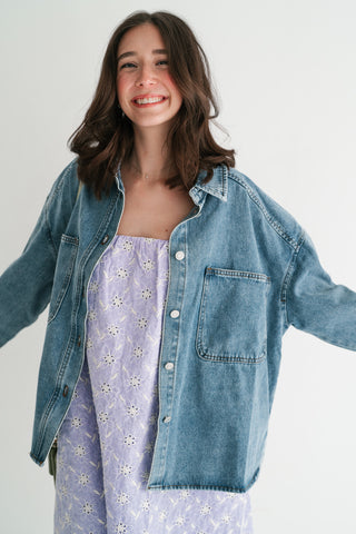 Worn Well Light Wash Denim Jacket