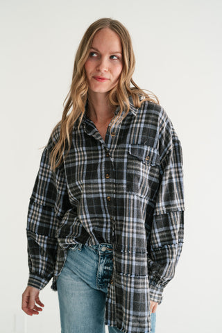 Fireside Flannel - Navy