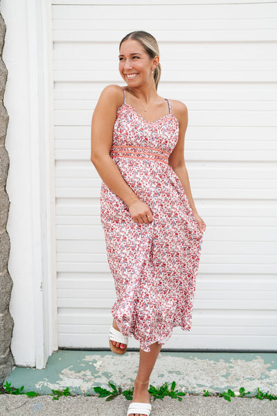 Baby I'm Back Daisy Midi Dress