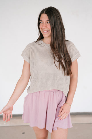Spring Theme Knit Top