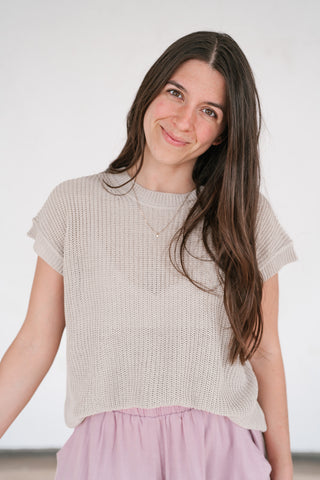 Spring Theme Knit Top
