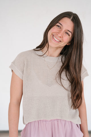 Spring Theme Knit Top