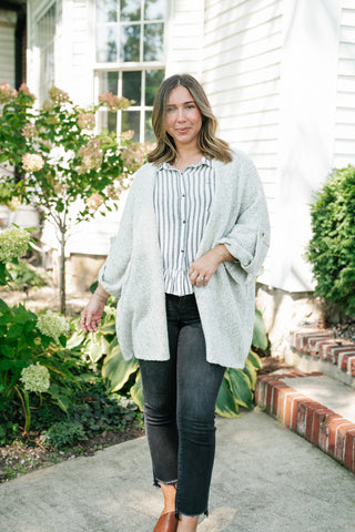 Lasting Favorite Knit Cardigan - Heather Grey