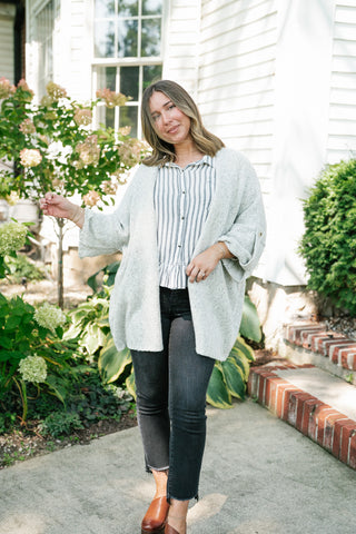 Lasting Favorite Knit Cardigan - Heather Grey