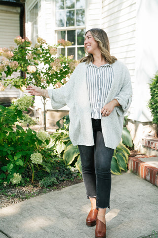 Lasting Favorite Knit Cardigan - Heather Grey