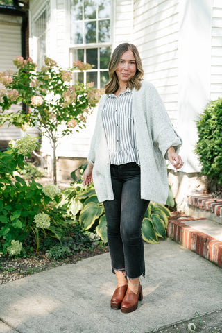 Lasting Favorite Knit Cardigan - Heather Grey