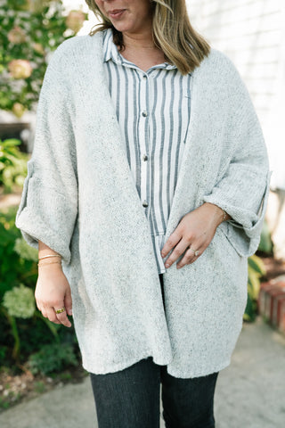 Lasting Favorite Knit Cardigan - Heather Grey