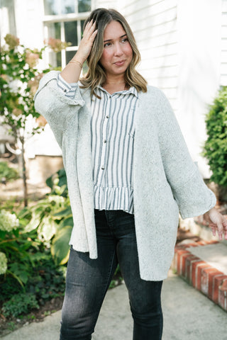 Lasting Favorite Knit Cardigan - Heather Grey