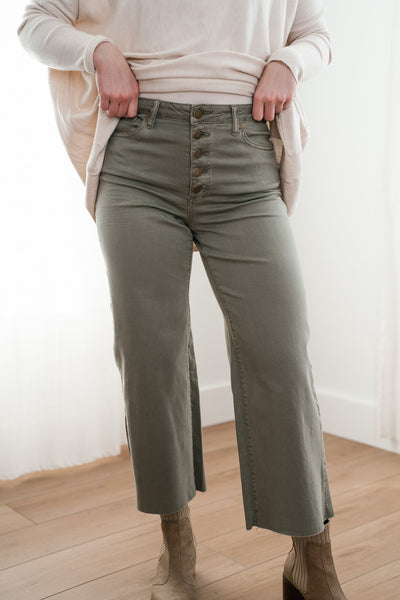 Willow Olive High Rise Stretch Pants