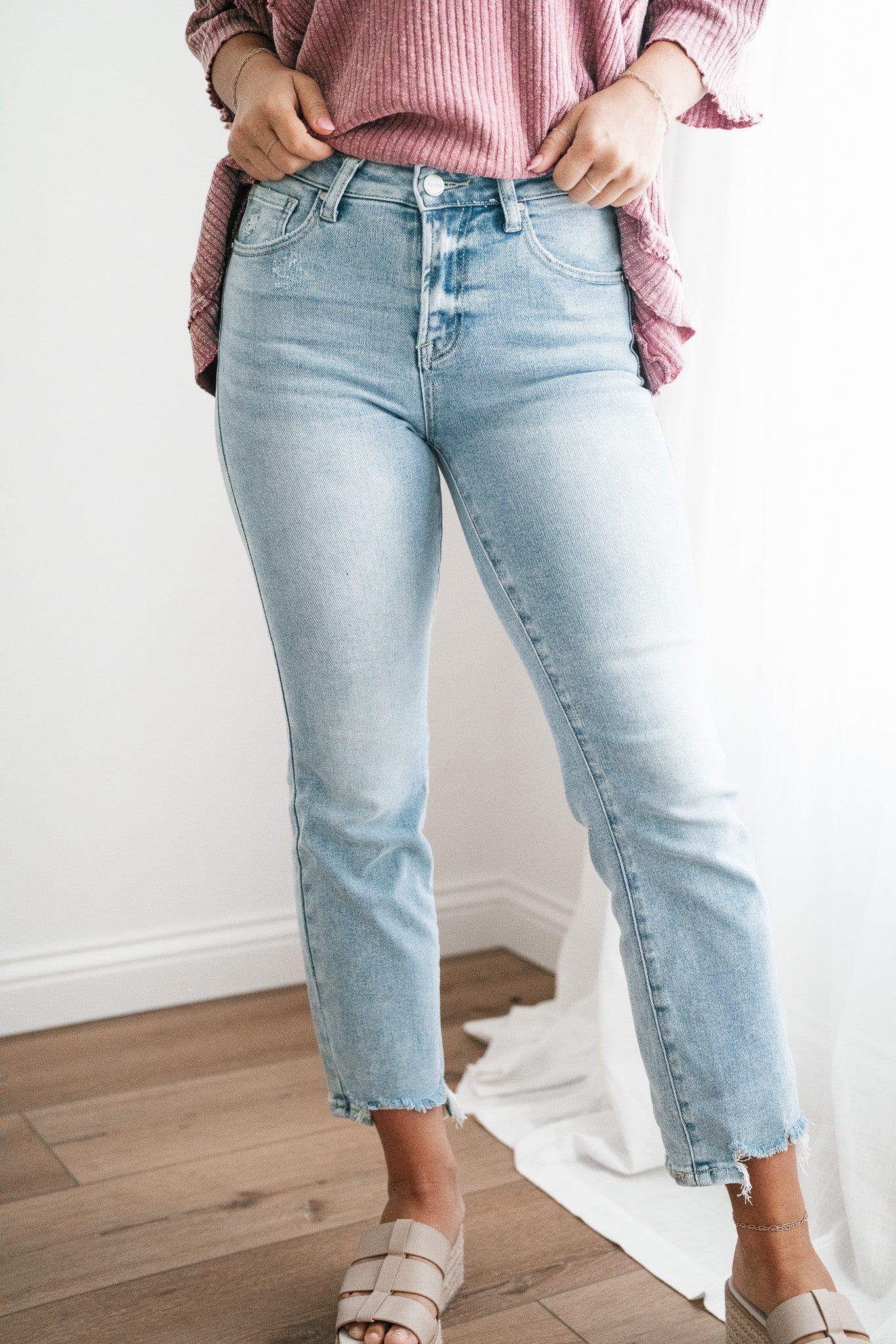 Risen Stella High Rise Relaxed Straight Jeans