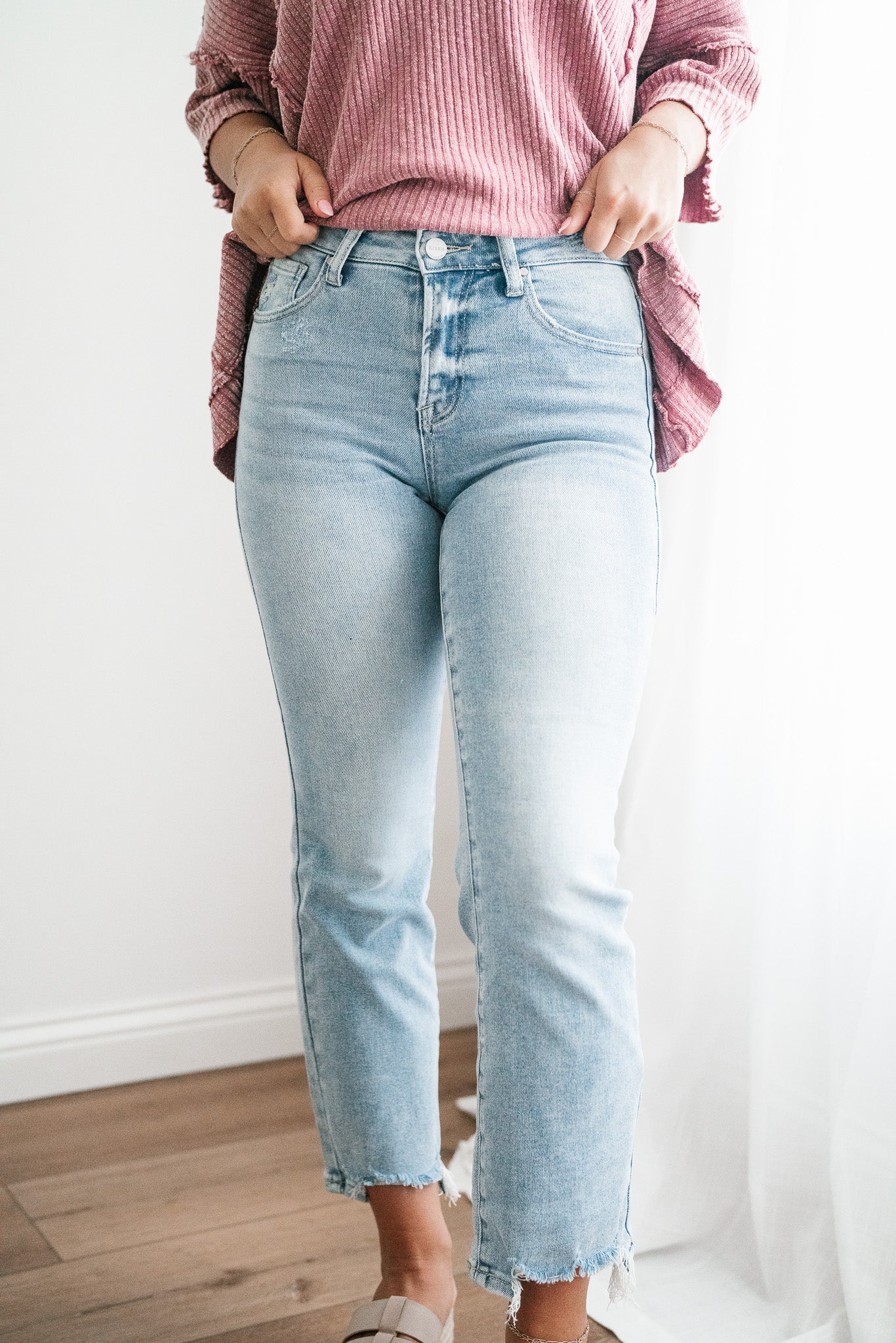 Risen Stella High Rise Relaxed Straight Jeans