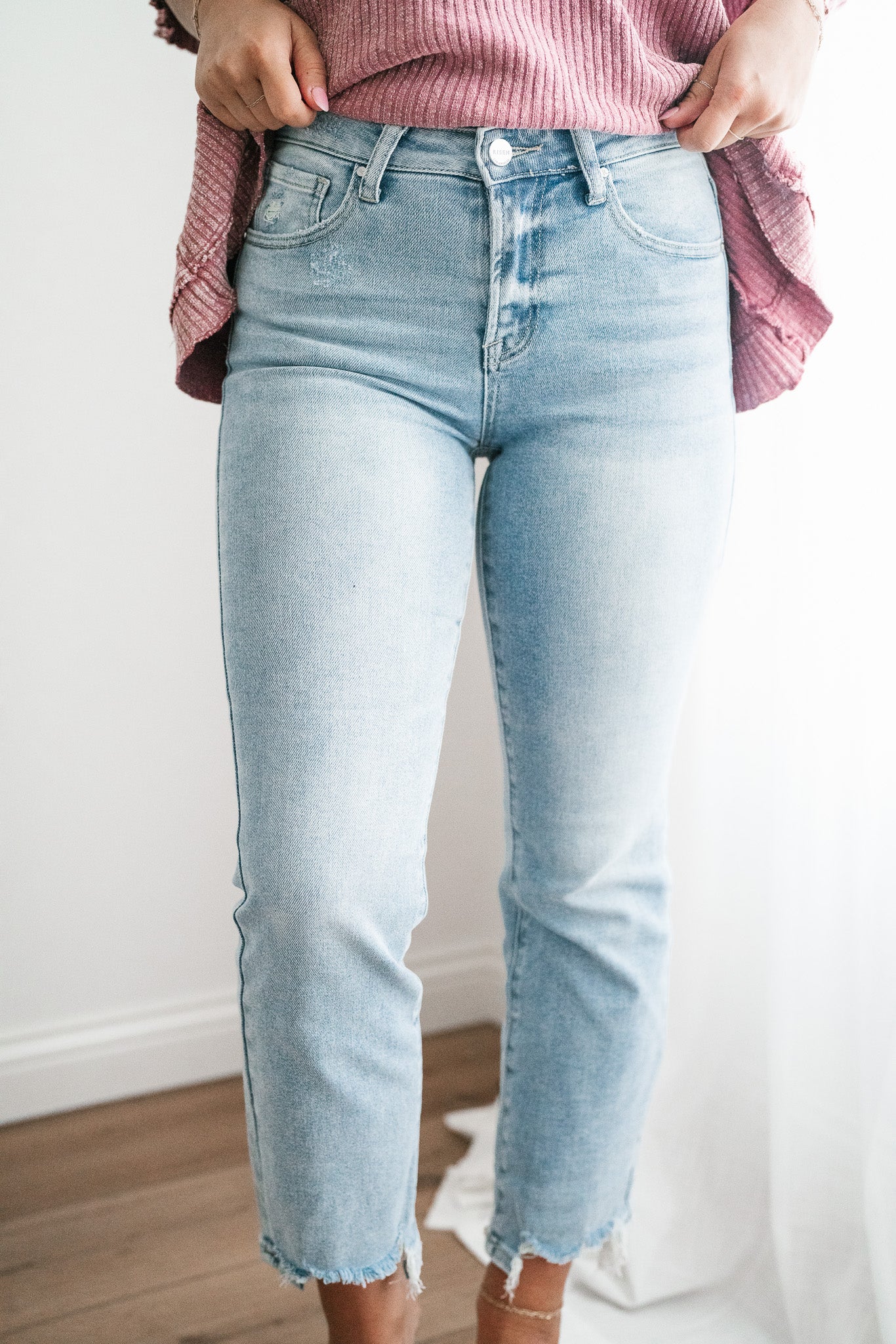 Risen Stella High Rise Relaxed Straight Jeans