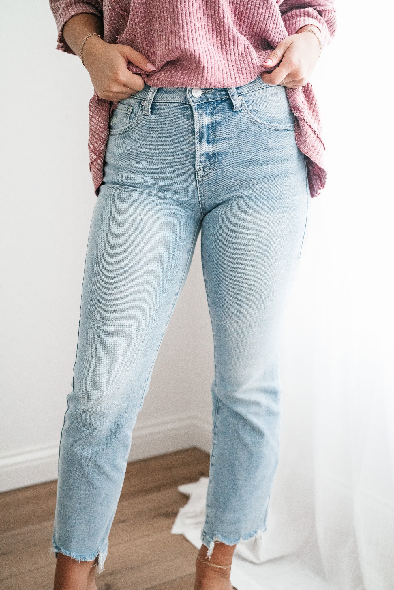 Risen Stella High Rise Relaxed Straight Jeans